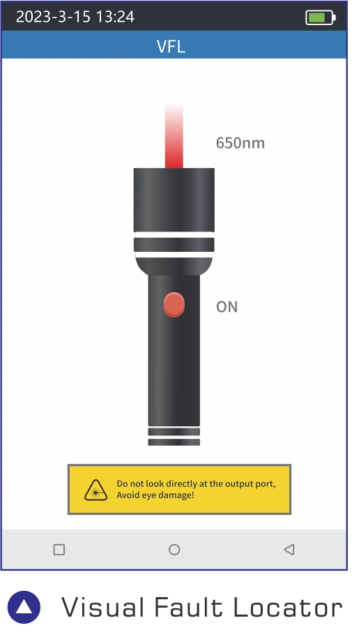 980TEK OTDR Visual Fault Locator 650nm function