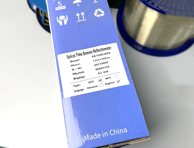 FC1500-D26 optical time domain reflectometer specifications
