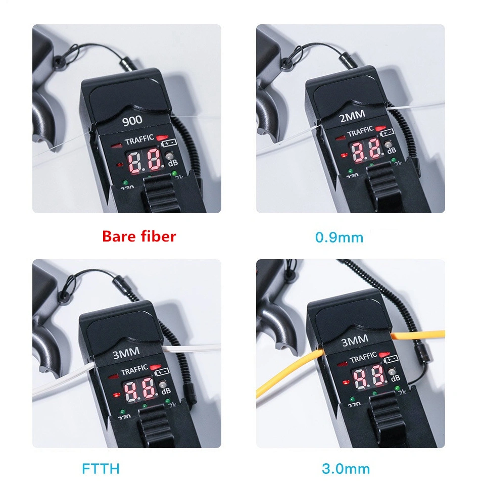 FF-3306B optical fiber identifier measuring various fibers