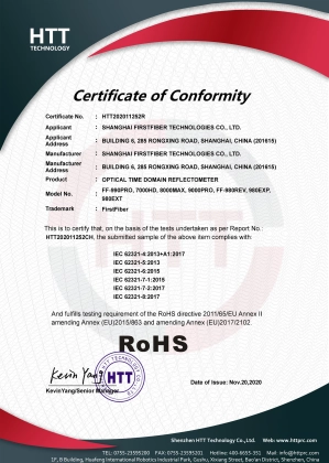 RoHs Certificate
