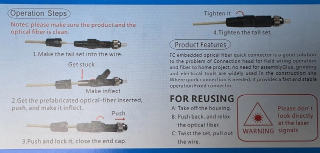 Ftth Optical Fiber Connector 
