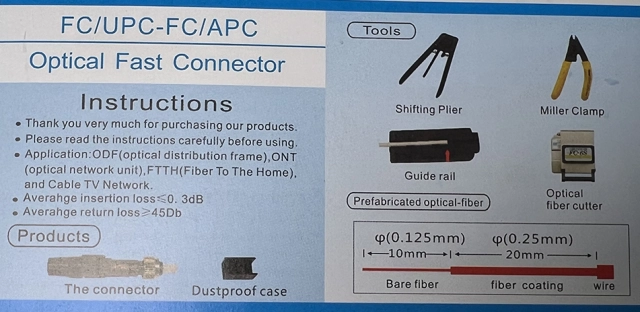 Ftth Optical Fiber Connector 