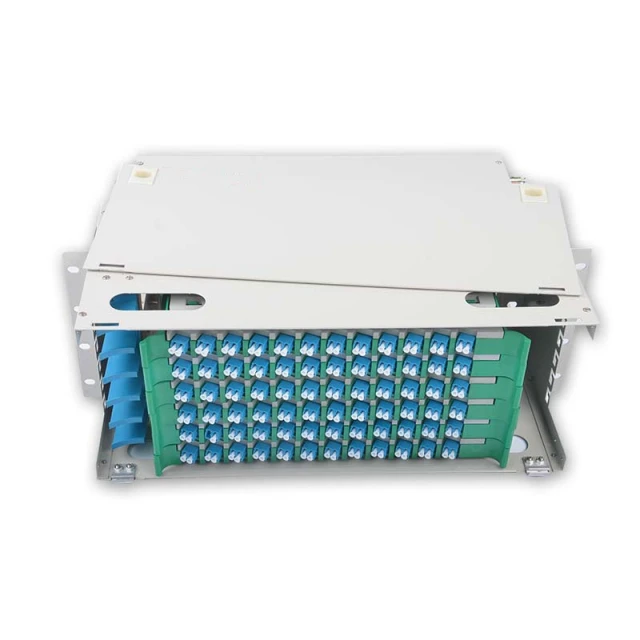 Unidad de distribución de fibra óptica (ODF) LC dúplex de 72 puertos
