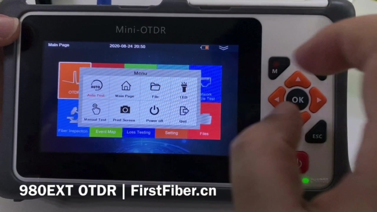 Mini OTDR 980EXT Pro | Tester światłowodowy 9 w 1 | FirstFiber Technologies