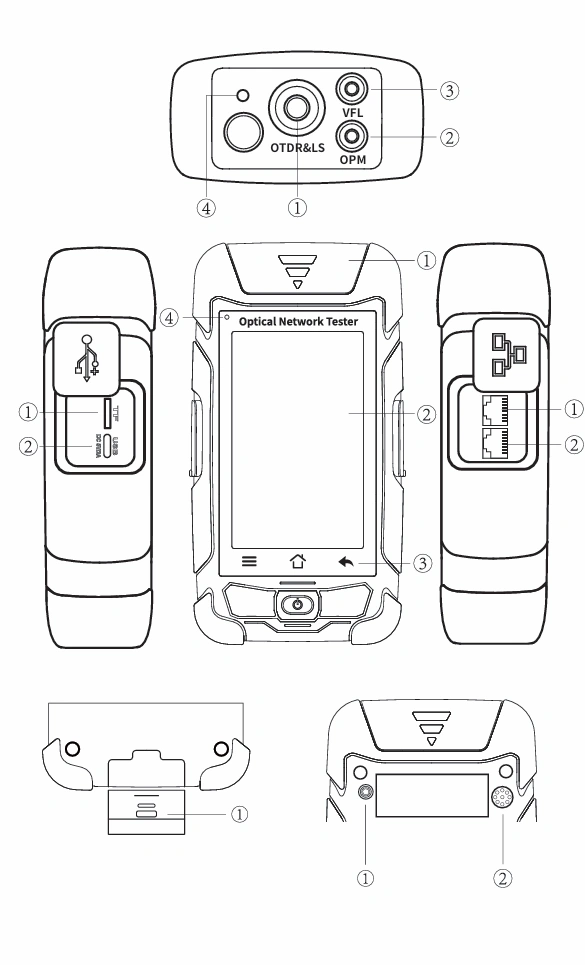 980EXP OTDR optical network tester diagram