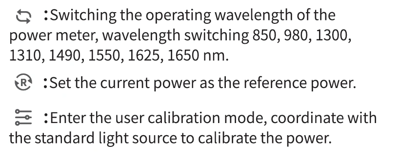 980TEK OTDR optical power meter wavelength calibration instructions