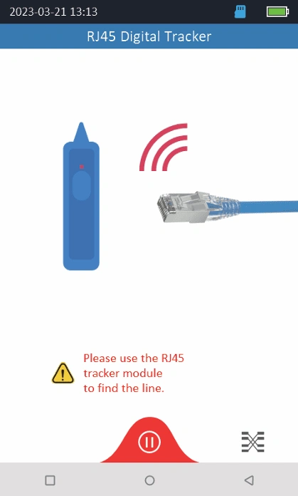 980TEK OTDR RJ45 digital tracker cable tracing interface
