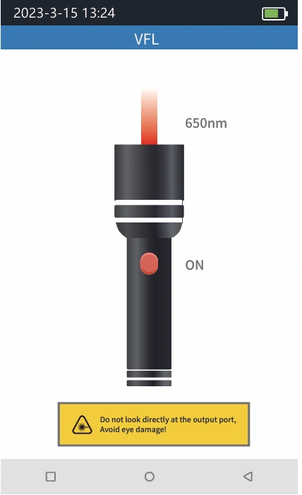 980TEK OTDR VFL 650nm optical fault locator