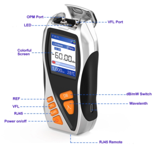  OPM VFL Fiber Tester RJ45 Cable Sequeence Multimeter