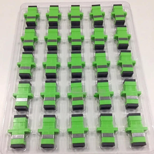 SC APC Adapter Optical Fiber Connector Bulkhead