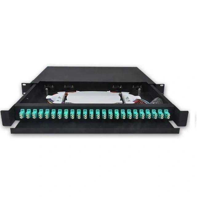 Cold Rolled Optical Fibre Drawer ODF 24 Duplex LC