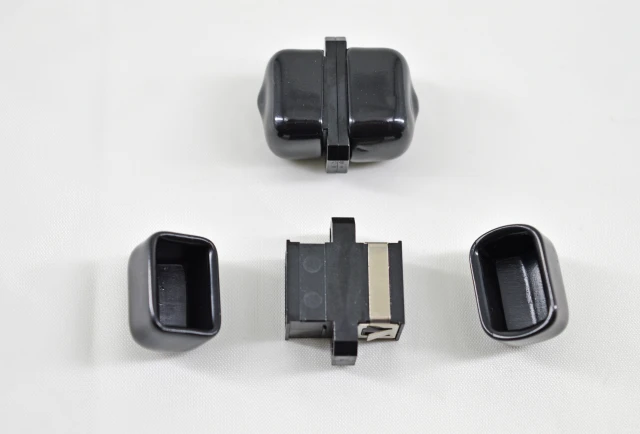 MPO Black Fiber Optic Adapter