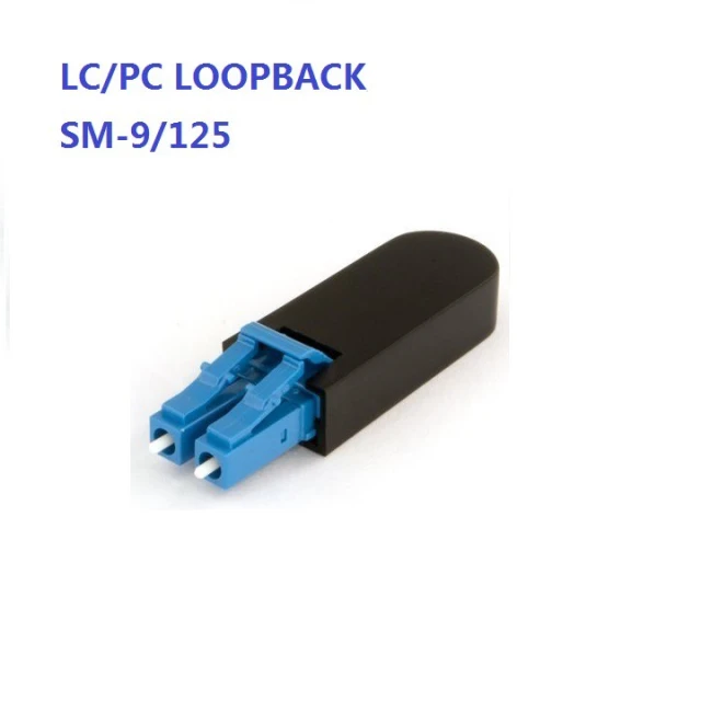 Duplex LC/PC SM 9/125 fiber loopback module