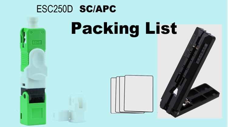 Conector rápido de montagem no terreno ESC25D-APC SC/APC FTTH