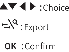 FC1500 OTDR operation control symbols