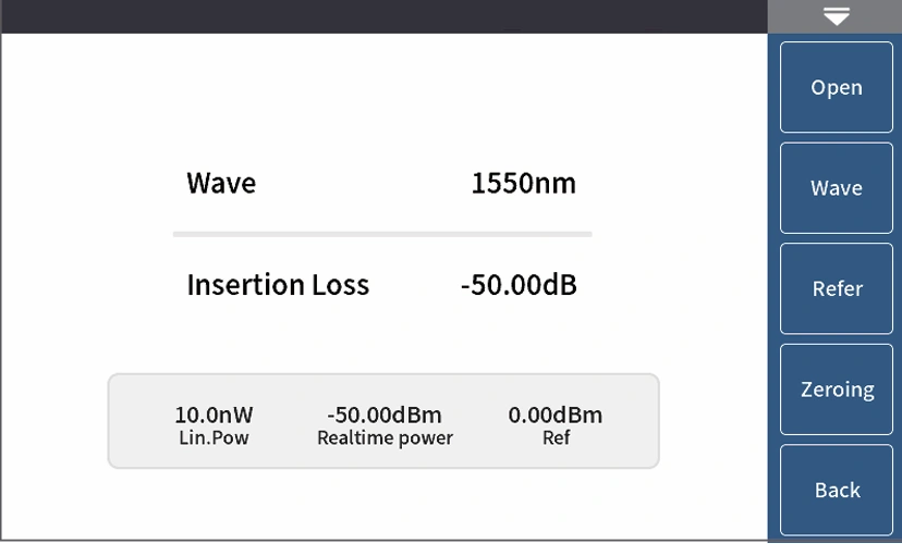 FC1500 OTDR optical power loss measurement