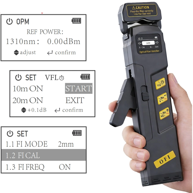 FF-3306K optical fiber identifier VFL OPM