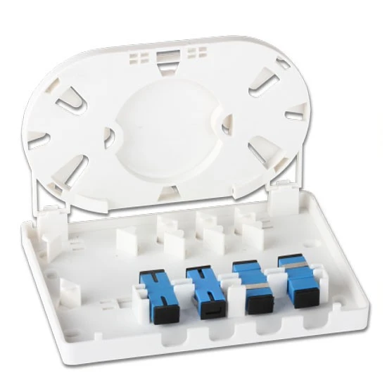 FF-FOS4A : prise fibre optique FTTH à 4 cœurs, à fixation murale