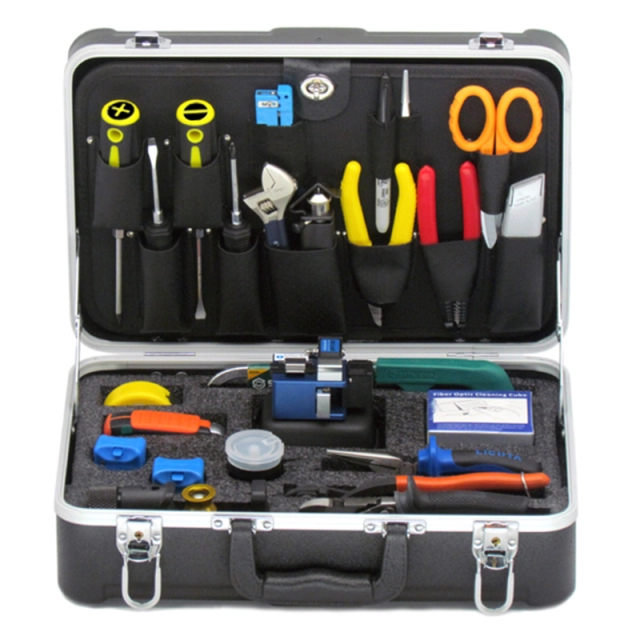 Optical fiber installation kit cleaver strippers cutters