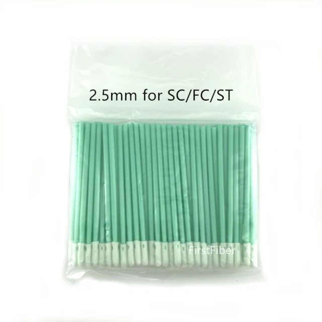 Varetas de limpeza para fibra ótica FirstFiber de 2,5 mm, SC/FC/ST