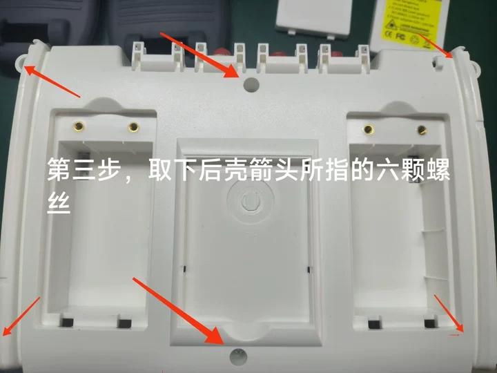 8000MAX OTDR system flashing back panel removal