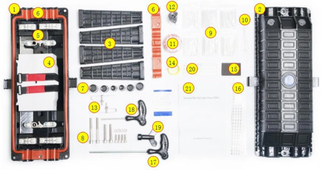 FOSCIN6 inline fiber optic splice closure