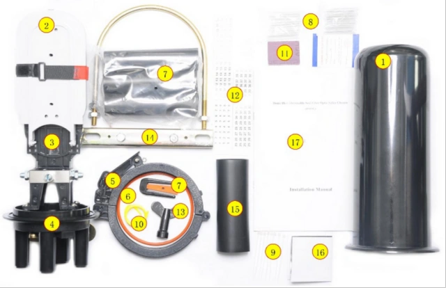 FOSCYK4 Dome Heat Shrink Fiber Optic Closure