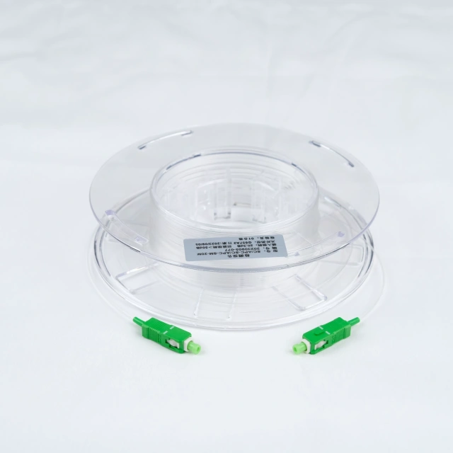 Cabo de ligação de fibra ótica transparente G657A2 G657B3 SC/APC