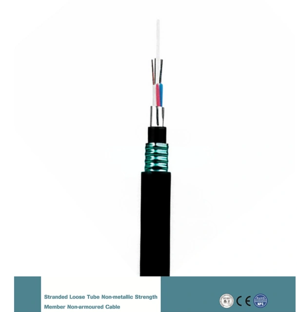 GYFTA53 outdoor armored fiber optic cable cross-section