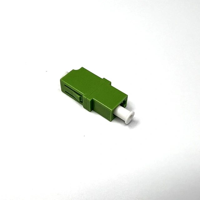 LC APC fiber optic bulkhead adapter connector