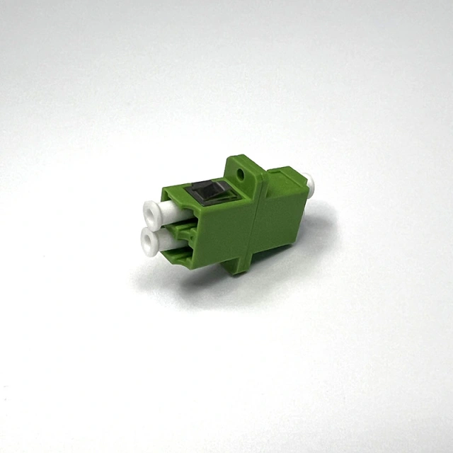 LC APC Duplex Bulkhead Fiber Optic Adapter