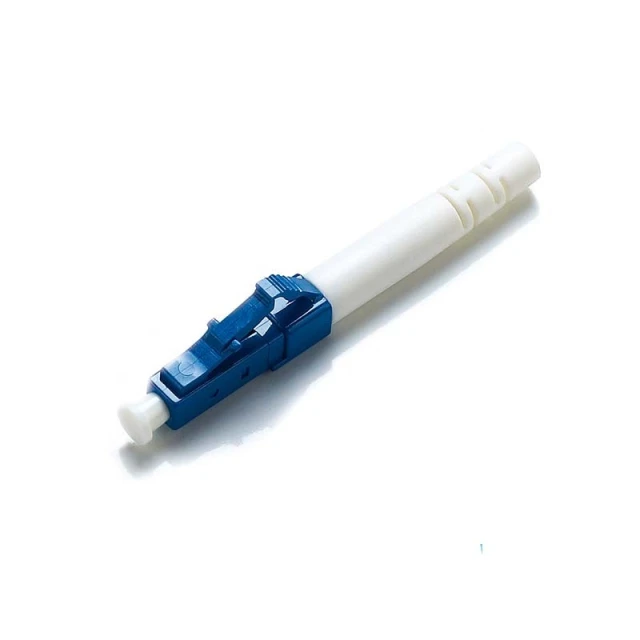 Conector de fibra ótica epóxi LC/UPC com capa protetora de 2,0 mm