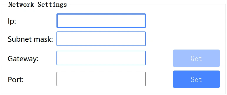 Modular Kernel OTDR MK1000 network settings configuration