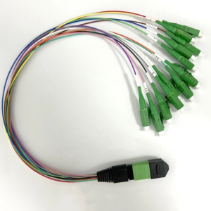 MPO APC – LC APC Fanout Patch Cord 12 Cores 0.3 meters