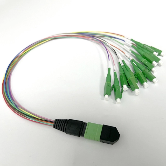 MPO APC LC APC 12 cores fanout patch cord