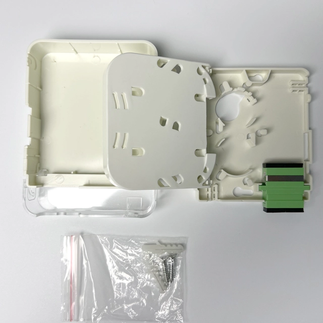 Optical fiber socket outlet Duplex SC 2 cores