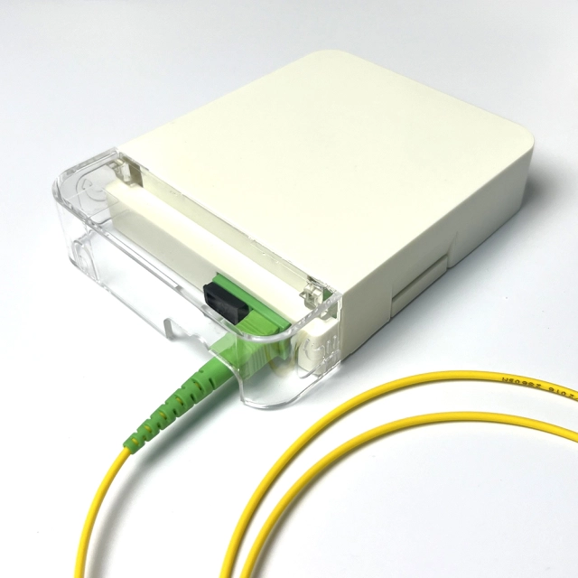 Optical fiber socket outlet duplex SC 2 cores