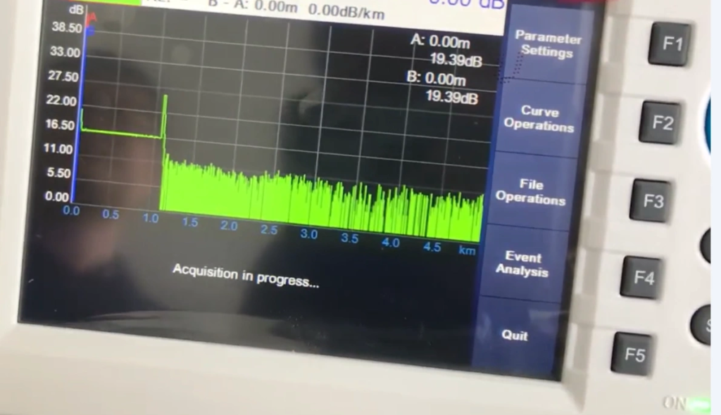 Aquisição de medições de traçado de fibra ótica com OTDR