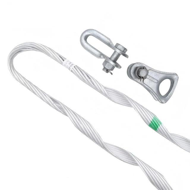 Preformed tension clamp for ADSS cable