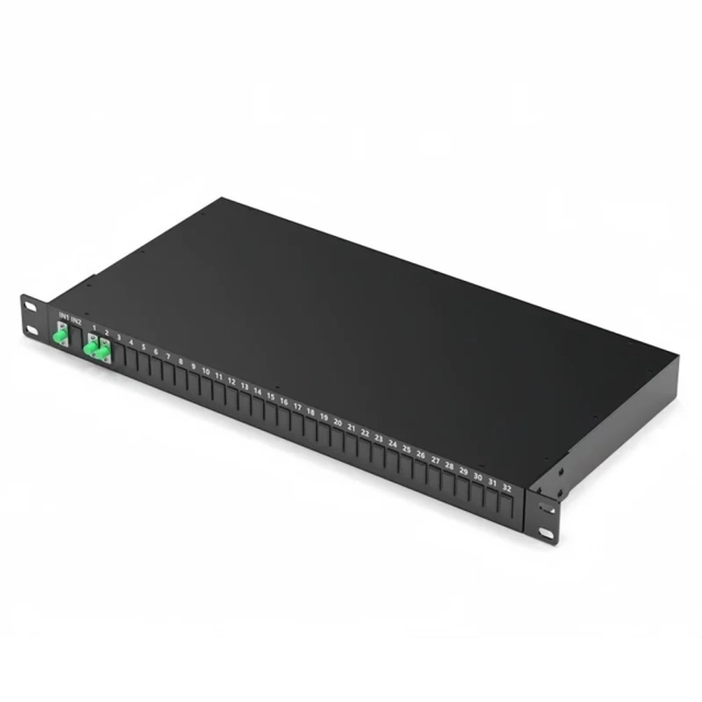 Divisor PLC de fibra óptica 1x32 para montaje en rack