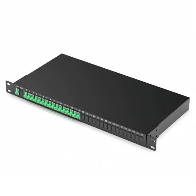 Divisor de fibra óptica SC para PLC 1x32, para montaje en rack