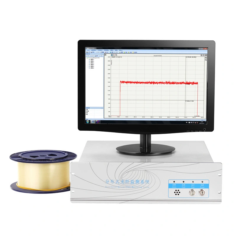 Raman distributed fiber optic temperature measurement DTS