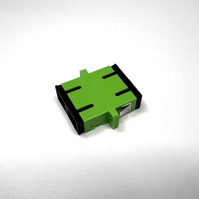 SC APC duplex bulkhead fiber optic adapter