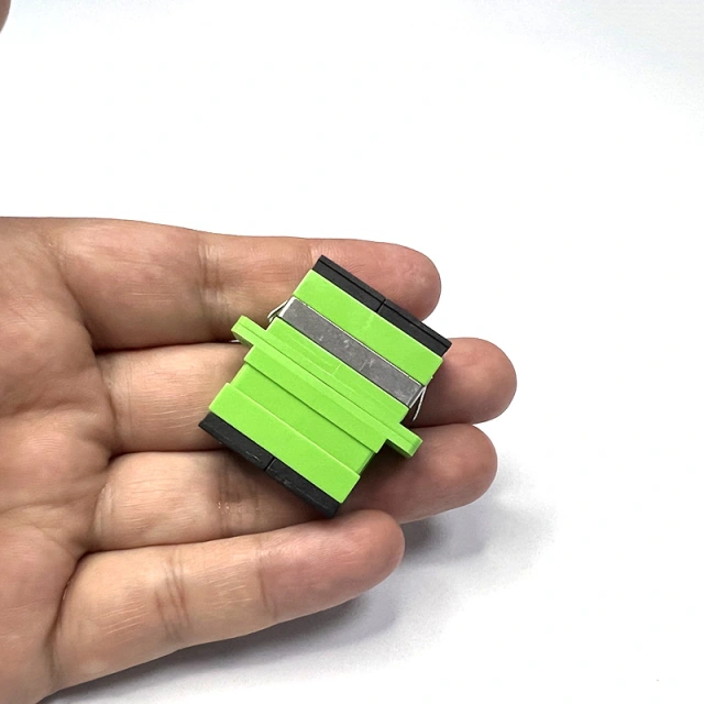 SC/APC Duplex Bulkhead Fiber Optic Adapter