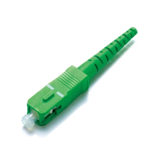 Conector epóxi de fibra ótica SC APC com capa de proteção de 2,0 mm