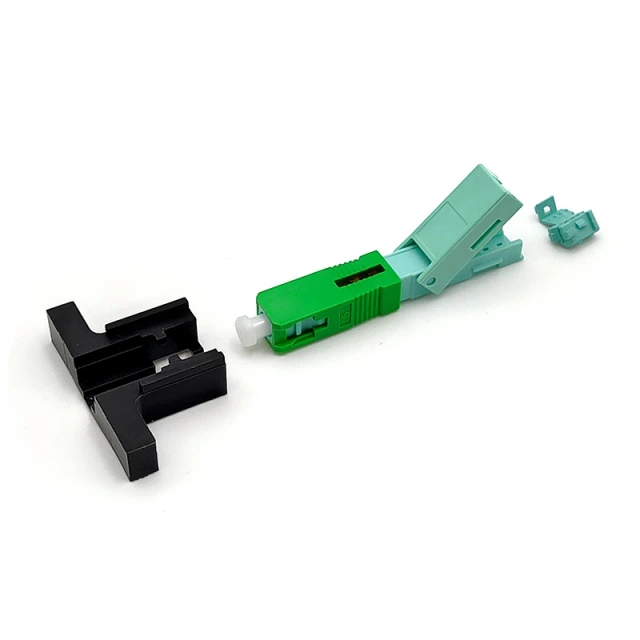 SC APC fast connector field quick assembly drop cable