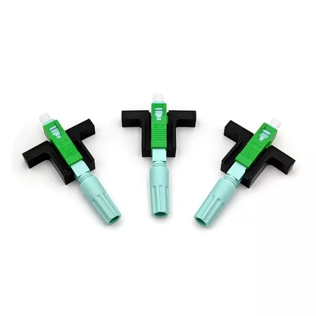 SC/APC fiber optic fast field installable connector