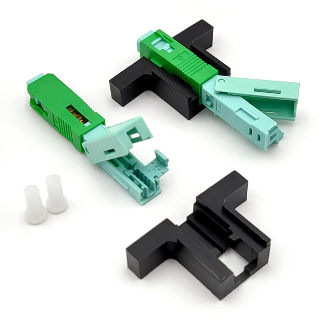 SC APC fiber optic field quick connector