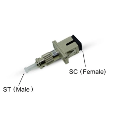 SC female ST male fiber optic adapter