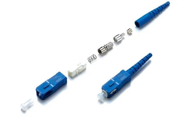 SC/UPC epoxy fiber optic connector 2.0mm boot